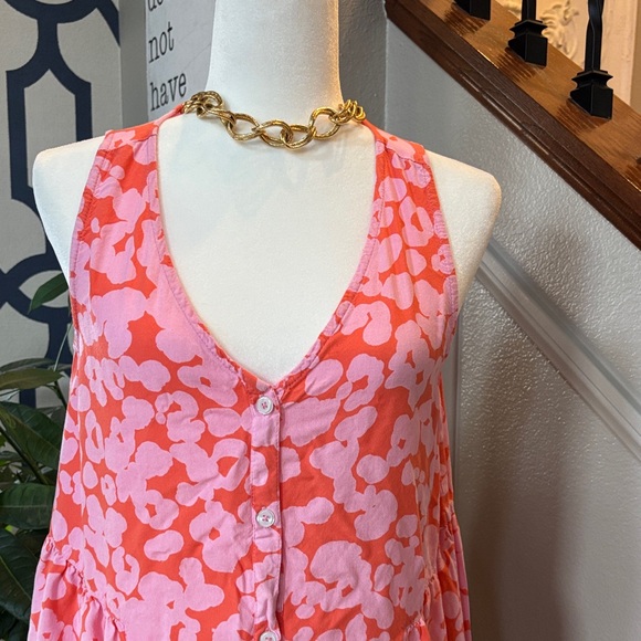 Floral Pink Sleeveless Dress - Picture 2 of 8